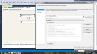 2. OLAP Connection
3. Drop Down Menu
1. Right Click, Edit
5. Check SQL Query
4. Place SQL Code Here.
6. Connect this Blue Arrow to
the Destination Container.
Populating The FactEnrollment Table Using
The Source Data (OLTP Enrollments)
Note: Fact Data Can Come From A Number of
OLTP Source Tables And/Or Views.
 