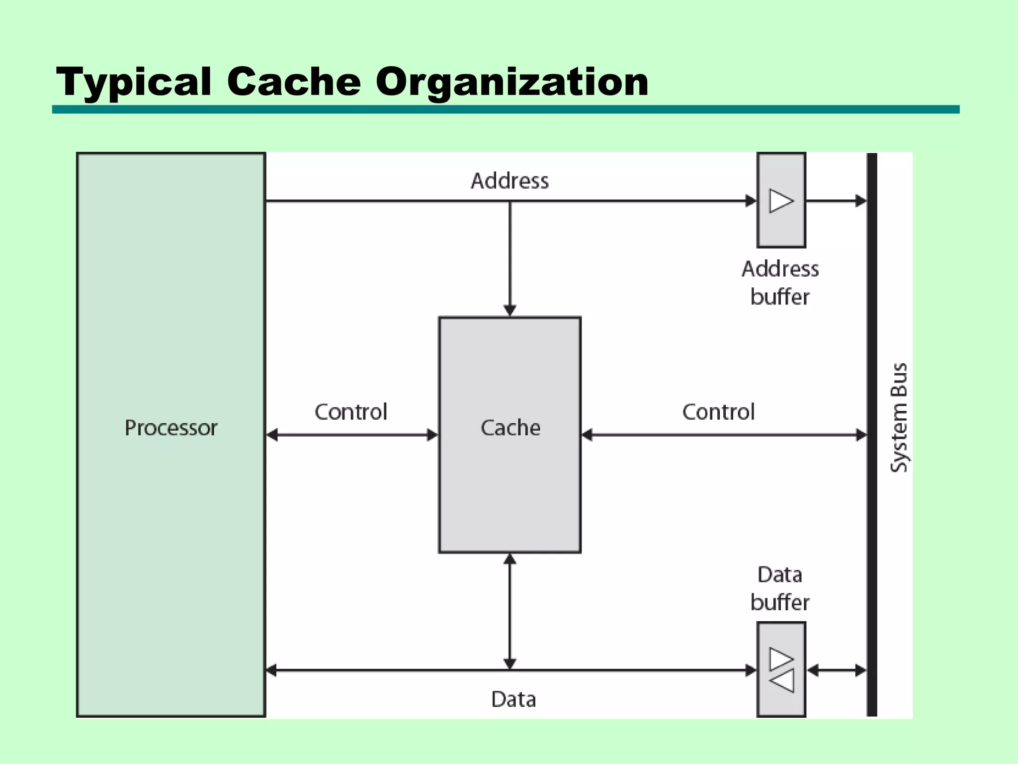 Typical Cache Organization
 
