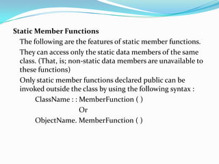 +2 CS class and objects | PPTX | Programming Languages | Computing