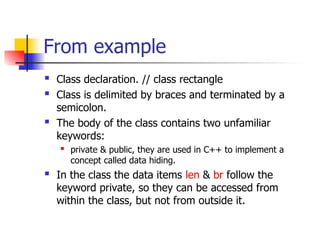 Classes in C++ computer language presentation.ppt