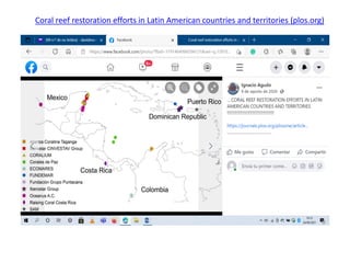 Coral reef restoration efforts in Latin American countries and territories (plos.org)
 