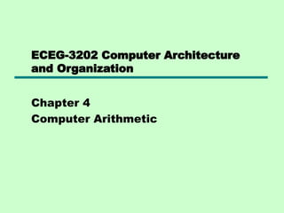 Electrical Engineering Computer Architecture lecture note | PPT