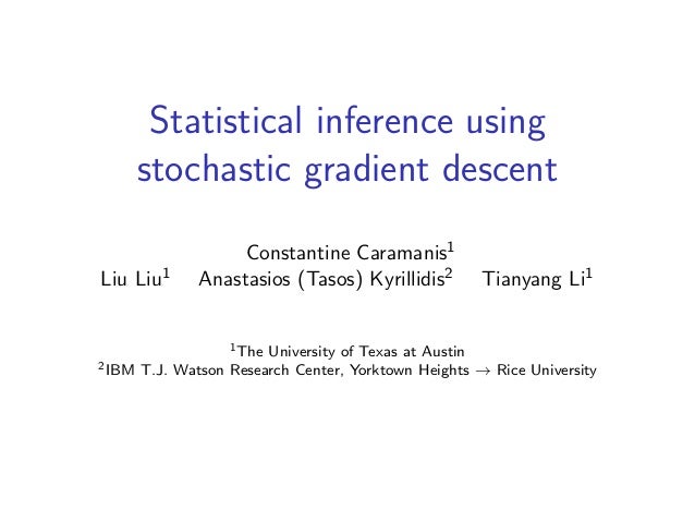 Statistical Inference Using Stochastic Gradient Descent