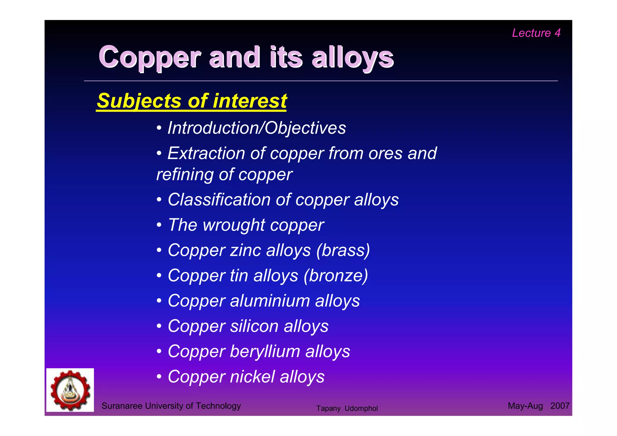04 copper and copper alloys PPT