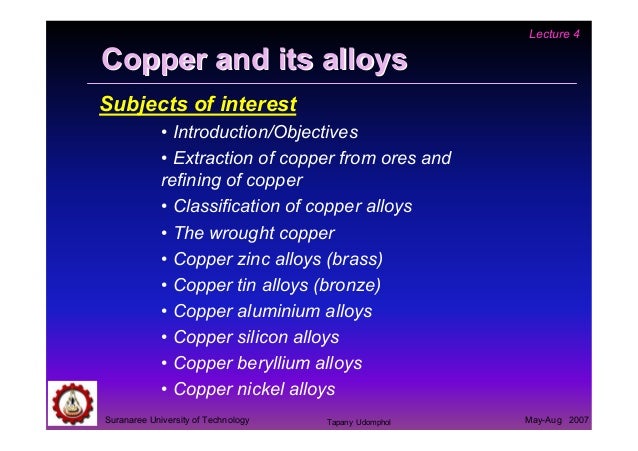 04 Copper And Copper Alloys 04 Copper And Copper Alloys
