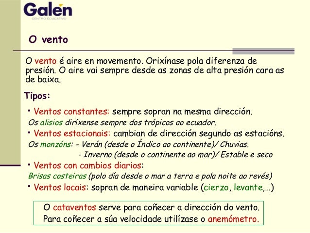 Ventos monzóns
Ventos alisios