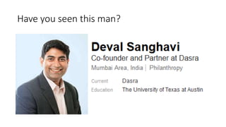 Have you seen this man?
 