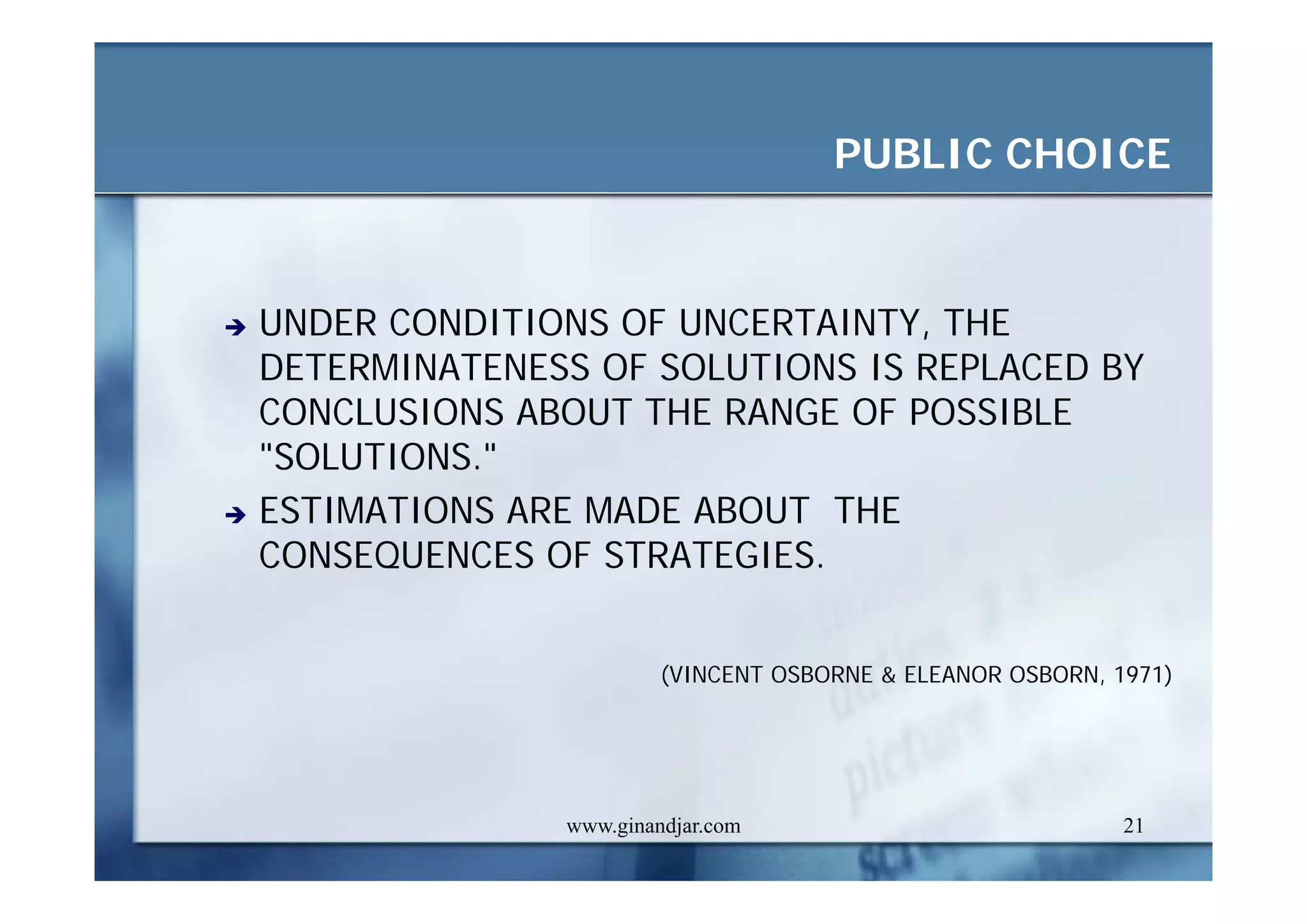 CURRENT ISSUES IN PUBLIC ADMINISTRATION