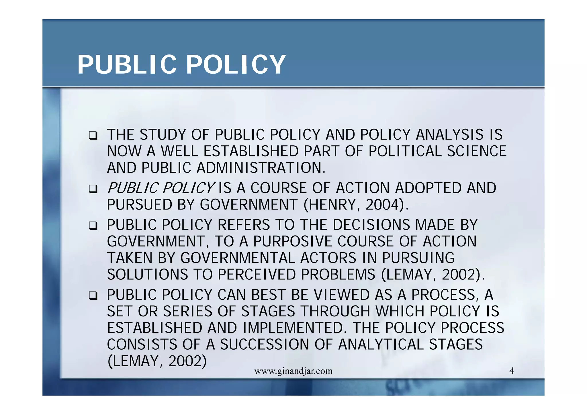 CURRENT ISSUES IN PUBLIC ADMINISTRATION