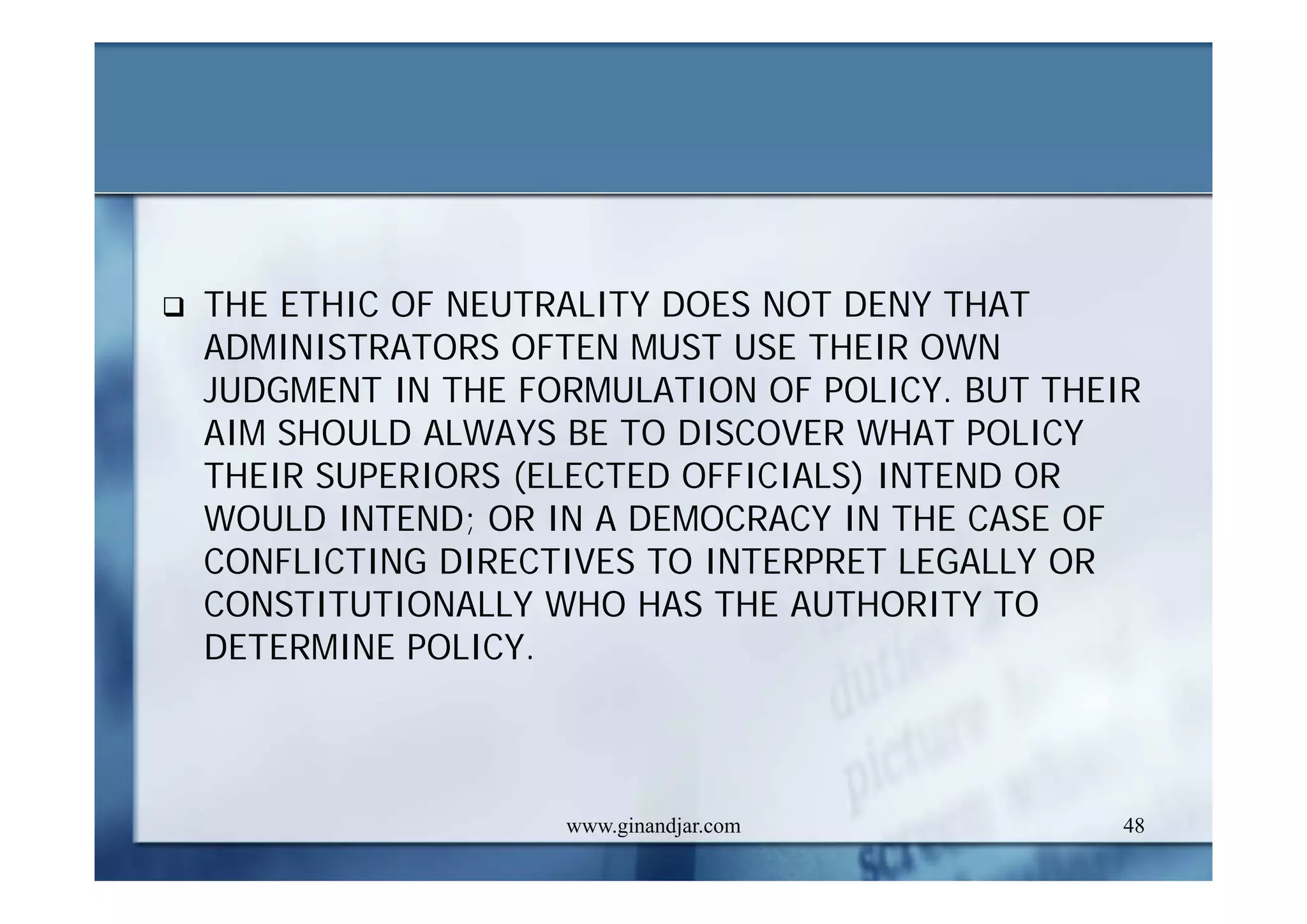 CURRENT ISSUES IN PUBLIC ADMINISTRATION