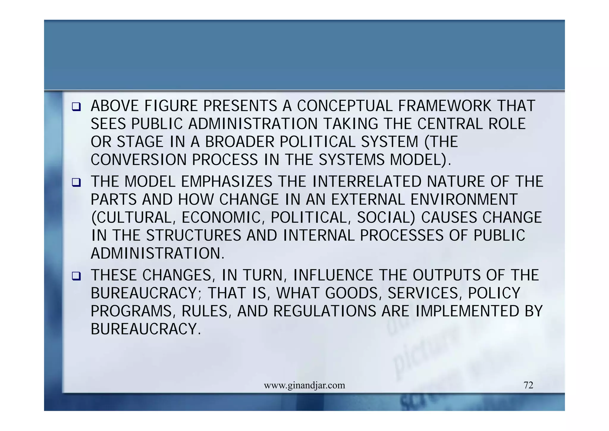 CURRENT ISSUES IN PUBLIC ADMINISTRATION