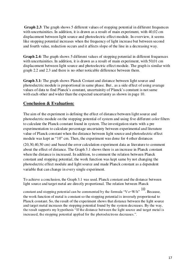 Physics extended essays