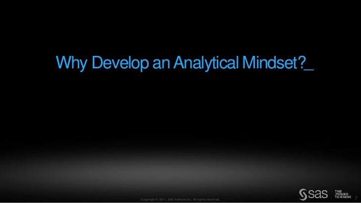 analytical mindset