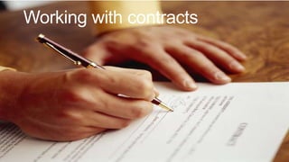 Working with contracts
 
