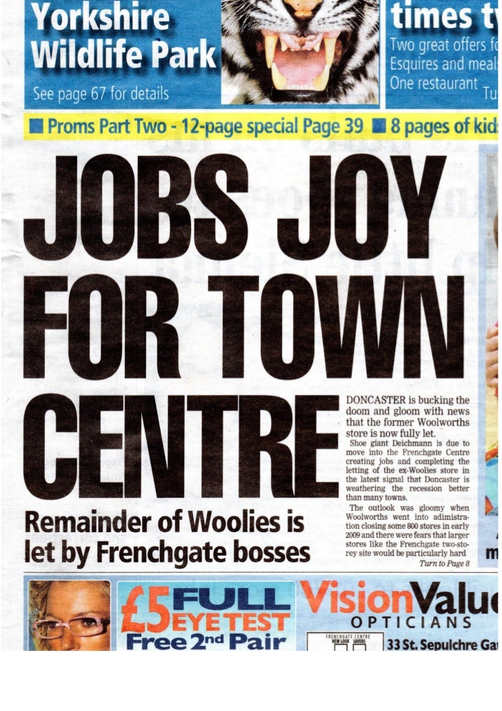 Doncaster Free Press Diechman Article