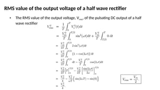 Diode half wave and full wave rectifiers | PPT