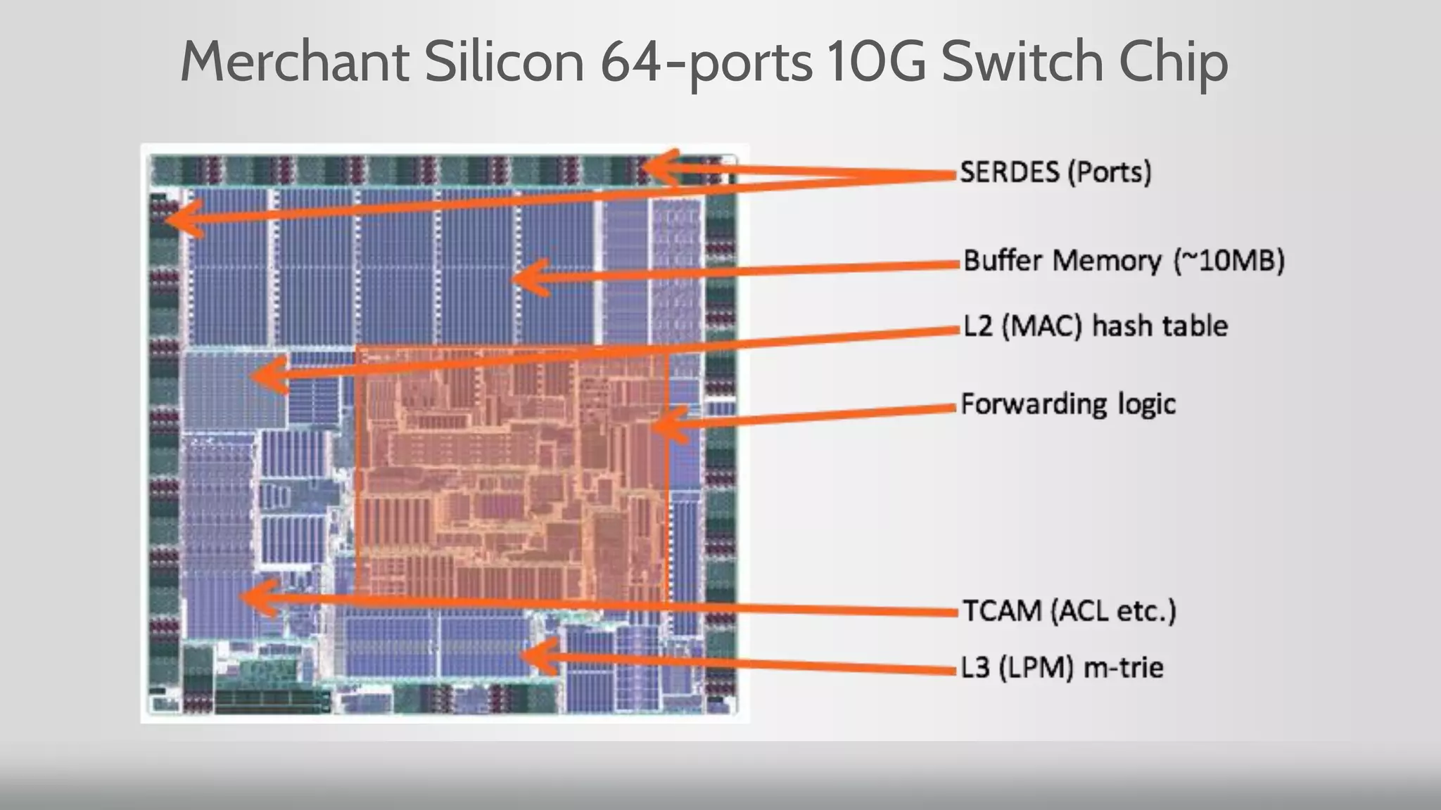 Merchant Silicon 64-ports 10G Switch Chip
 