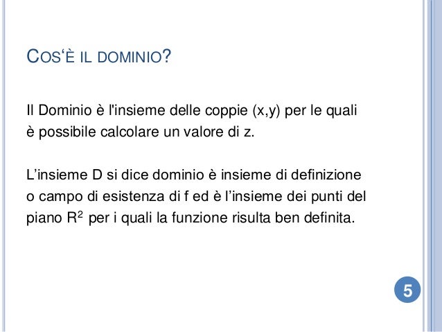 Dominio e linee di livello di una funzione reale di due variabili rea…