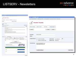 LISTSERV - Newsletters 