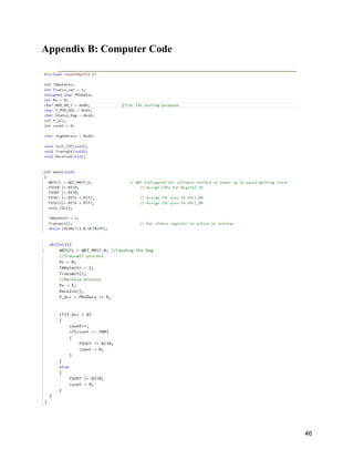 Appendix B: Computer Code 
 
 
 
 
46 
 
