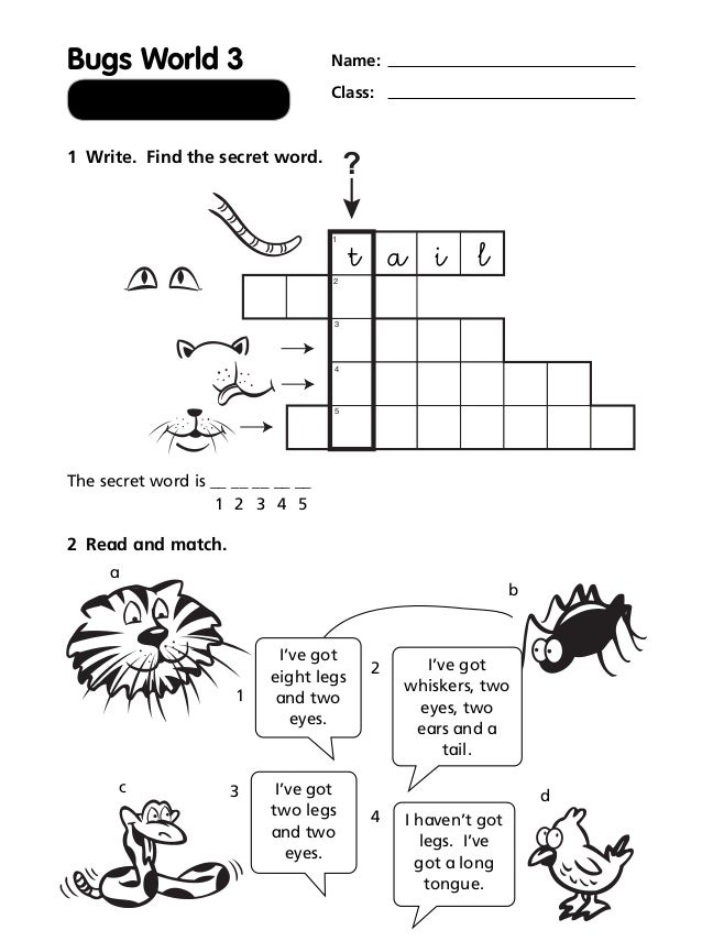 ejercicios de inglés (1º 2º - 3º primaria)