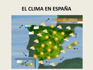 EL CLIMA EN ESPAÑA
 