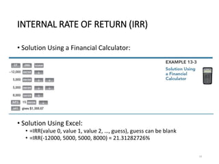 Irr Solution 04 EMSE 6410-LectureNotes-Evaluating a Single Project-Fall2022 (1) ch5 ...