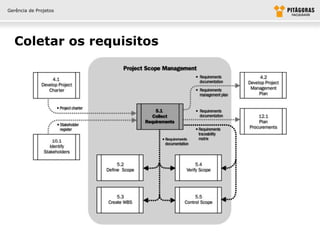 Gerência de Projetos




  Coletar os requisitos
 