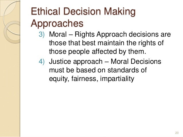 ethical decision making process ethical decision making process