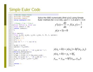 SPSF04 - Euler and Runge-Kutta Methods | PDF
