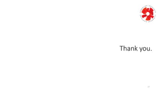 Thank	
  you.
17
 
