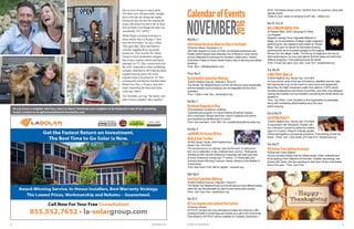 STUDIOCITYNEIGHBORS
Do you know a neighbor who has a story to share? Nominate your neighbor to be featured in one of our upcoming
issues! Contact us at eglickman@bestversionmedia.com.
8 9NOVEMBER2016
WedNov.2
43rdAnnualDiadelosMuertos(DayoftheDead)
@Olivera Street, Downtown L.A.
Self-Help Graphics in East LA hosts art-oriented workshops and
theater performances that celebrate one of Mexico’s most colorful
annual celebrations embraced by Southern Californians. Historic
Downtown Paseo of Olvera Street hosts a day of dancing and piñata-
breaking.
Time: 5pm • selfhelpgraphics.com
Thurs.Nov3
SustainabilityCommitteeMeeting
@4024 Radford Avenue, Editorial 2, Room 6
The Studio City Neighborhood Council will discuss ways sustainable,
environmentally sound practices can be integrated into the city’s
operation.
Time: 7:30pm Cost: free • studiocitync.org
SatNov.5
GershwinRhapsodyinBlue
@Ambassador Auditorium, Address
A powerhouse program of culture-defining American classics
from composers George Gershwin, Aaron Copeland and others,
accompanied by kaleidoscope of colors!
Time: 2pm and 8pm Cost: $35-116 • pasadenasymphony-pops.org
SunNov.6
weSPARK7thAnnual5KRun,
Walk&Kids’FunRun
@CBS Studio Center, 4024 Radford Ave.
Studio City, CA 91604
This annual race is no ordinary “race for the cure” or endurance
test. It is a celebration of life, entertainment, and fun. Participants,
dressed as their favorite Hollywood characters will dash past sets
of iconic Hollywood movies and TV shows. TV Personality and
Grammy Award-Winning Producer, Randy Jackson is the Master of
Ceremonies!
Time: 8am-Noon Cost: $40 to register • wespark.org
Wed.Nov9
LandUseCommitteeMeeting
@4024 Radford Avenue, Editorial 2, Room 6
The Studio City Neighborhood Council will discuss ways different areas
within the city will potentially be used for the community’s benefit.
Time: 7pm Cost: free • studiocitync.org
Nov10-17
AFILosAngelesInternationalFilmFestival
@various venues
AFI FEST remains the only international caliber film festival to offer
individual tickets to screenings and events as a gift to the community.
Free tickets to AFI FEST will be available on Tuesday, November 1,
2016. The festival shows some 130 films from 40 countries, along with
special events.
Times & Cost: Listed on schedule at AFI site. • afifest.com
Nov18,19&20
MILLENNIUMMAGICXVII
@Theatre West, 3333 Cahuenga Bl. West,
Los Angeles
Magician George Tovar originated Millennium
Magic, an annual festival of Magic Castle magicians
performing for one weekend each winter at Theatre
West. This year, he returns to host three amazing
performances as he is joined onstage by the magical
friends from the Magic Castle. The line-up of magicians will vary at
each performance, so one could attend all three dates and see three
different programs. Free parking across the street.
Time: Fri and Sat, 8pm; Sun, 2pm Cost: $15 • theaterwest.org
Sun.Nov20
LUNGFORCEWalkLA
@4024 Radford Ave. Studio City, CA 91604
As lung cancer ranks at the top of America’s deadliest cancers, take
this opportunity to go on the march to raise funds and awareness.
More than 33 million Americans suffer from asthma, COPD (which
includes emphysema and chronic bronchitis), and other lung diseases,
making the occasion and conversation something the whole family can
partake in.
Time: 7am-Noon Cost: Donation to the organization to participate,
along with fundraising efforts leading up to the race.
action.lung.org
StartsNov26
SLEEPINGBEAUTY
@4024 Radford Ave. Studio City, CA 91604
In association with Storybook Theatre, this
live, interactive musical is perfect for children
ages 3 to 9 years. Great for birthday parties,
school get-togethers and special occasions. Free parking across the
street. • Time: 1pm Cost: adults, $12; kids $10 • theaterwest.org
Sun.Nov27
ChristmasTreeLightingCeremony
@Sherman Oaks Galleria
Hit your favorite holiday mall for holiday treats, crafts, entertainment
& the lighting of the Galleria’s 30 foot tree. Yuletide sing-alongs, free
photos with Santa, arts face painting for kids kicks off the most festive
time of the year. • Time: 7pm Free
CalendarofEvents
like we were living in a snow globe.
The thick snow fell peacefully, straight
down from the sky during the nights,
During the day, the hot sun warmed the
slopes allowing everyone to ski in short
sleeved shirts even though the high was
consistently 18°C (64ºF).”
While Elijah is looking forward to a
future family trip to Chicago (“They
have the best trains,” he says.) when
Theo gets older, Mom and Dad are
currently juggling three successful
businesses. They include JEL Music
Group (a music production company
that creates original content and theme
packages for TV, film, commercials and
the web), Telesonik (a music publishing
company launched in 2016 that develops
original musical artists who write
original songs to be placed in TV, film,
commercials and Internet and their band
Brand New Day, a 10 piece, pop-retro
band, channeling the beats and styles
of the late 1960’s.
The Nesmiths, proving “the family who
plays (music) together, stays together.”
 