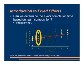 fixed effects analysis at roy bush blog Images High... Mixed Effects Models - Fixed Effects | PDF