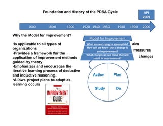 04 foundation and_history_of_the_pdsa_cycle_rmcln_10_23_09 | PDF