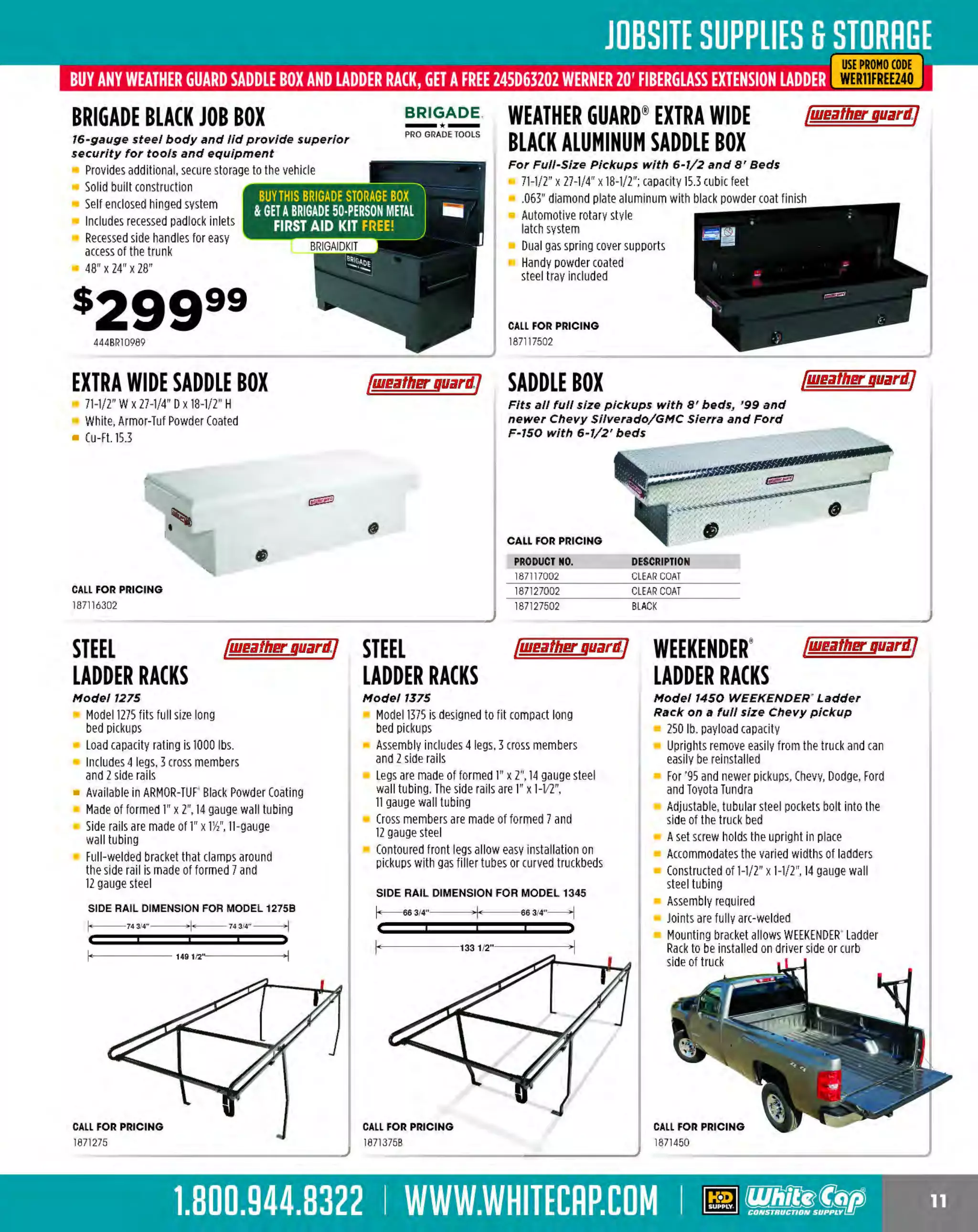 Experience Our MOBILE APP @ Booth BD2
ALSO VISIT OUR SAFETY BOOTH OUTSIDE OF CENTRAL HALL BY REGI STR ATION

...,.,ii!

~ WORLDoF

~ CONCRETE

THESE SPECIAL TRADER DEALS AVAILABLE ALL MONTH AT YOUR LOCAL BRANCH!

GENUINE BOSCH HAMMER STEEL ~
20" 1-1/8" Hex Moll Point

20" 1-1/8" Hex Narrow Chisel

162HS2161

ASPHALT CUTTER

162HS21
63

8

5 " X 19" 7-1/8" Hex Asphalt Cutter

SCALING CHISEL
1" X 20" 7-1/8" Hex Chisel

DR400 DigiRod™
The rod-less grade checker

A combination

electronic laser
grade rod

$308359

UL633 Universal Laser
The most vesatile laser, ever

uL
299 633

Large compensated grade
range from -25% to +25%

Automatic electron ic self-leveling
Quick setups with the combined
radio/infrared remote control
Electronic Leveling Vibration Filter
No rework due to automatic
temperature, grade and cross
axis compensation
Dual Automatic Axis Alignment
Automatic Spot Align

Combines both functions
(receiver and rod) in a handheld
receiver sized package
Incorporates Trimble HL700
Supercell technology, laser
distance measuring technology
and angle sensing components
Extremely portable and
lightweight
Includes: DR400 unit, holster with
belt clip, snap on handle grip, laser
glasses, standard HL700 rod clamp

s73519
299DR400

The MOST KNOWLEDGEABLE PROS in construction supplies

800.944.8322 I Whitecap.com

 