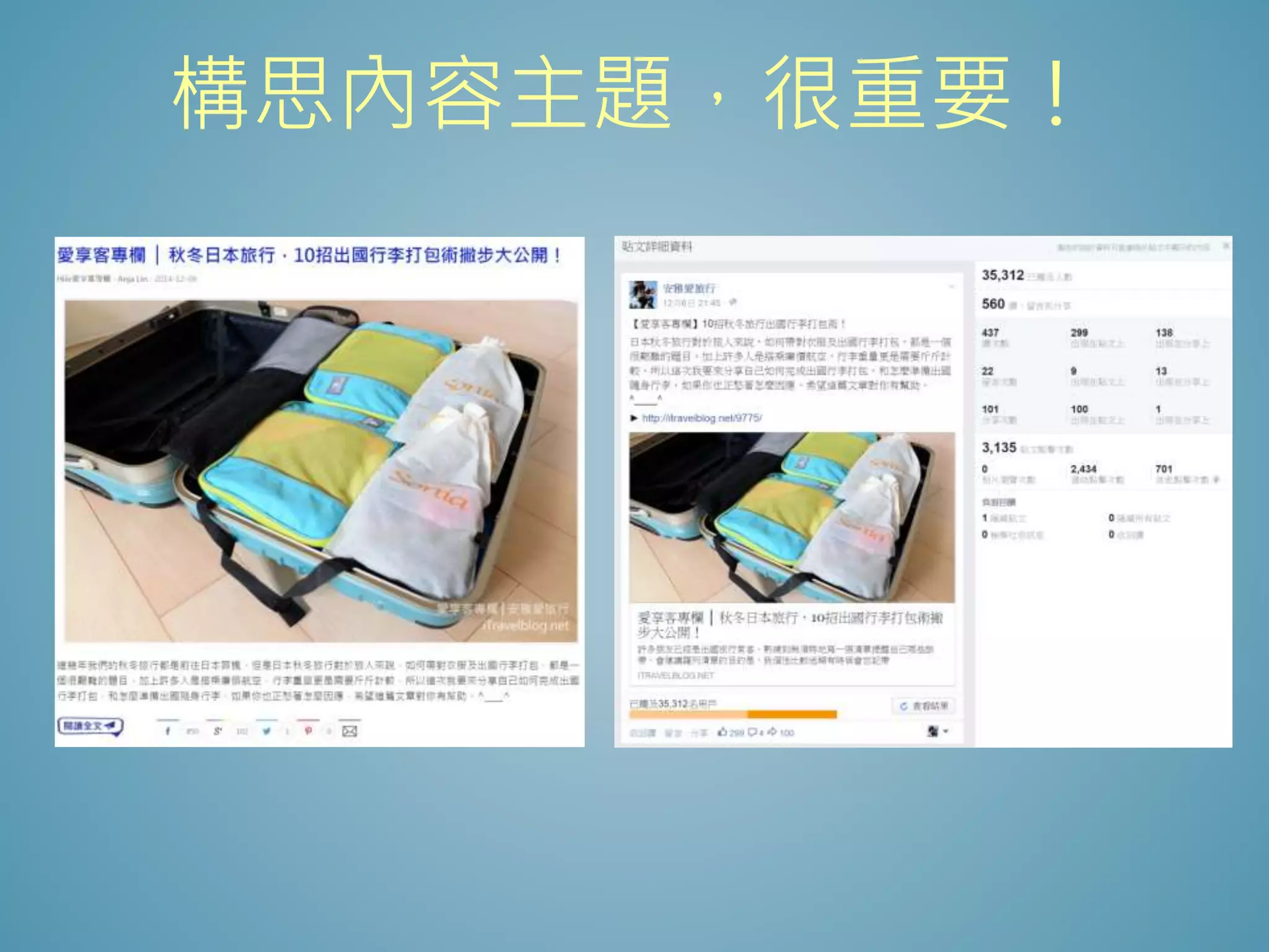 構思內容主題，很重要！
 