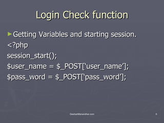 04 Html Form Get Post Login System | PPT