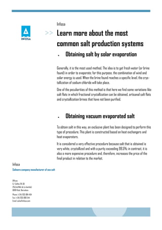 Production of Sea Salt | PDF