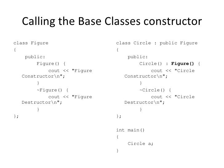 class constructor