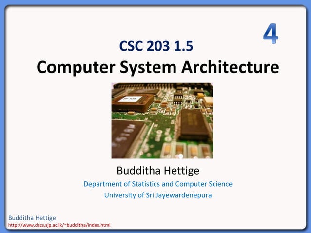 Computer System Architecture Lecture Note 4: intel microprocessors | PPT