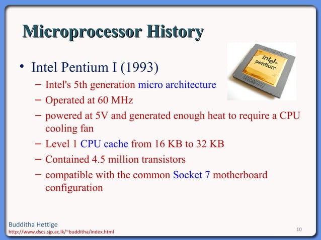 Computer System Architecture Lecture Note 4: intel microprocessors | PPT