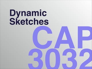 Dynamic
Sketches

CAP

 