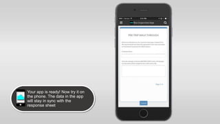 Build a Mobile App with Google Forms and AppSheet | PPTX