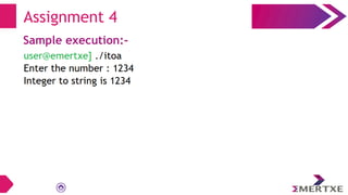 Assignment 4
Sample execution:-
 