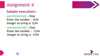 Assignment 4
Sample execution:-
 