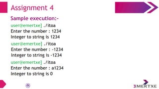 Assignment 4
Sample execution:-
 