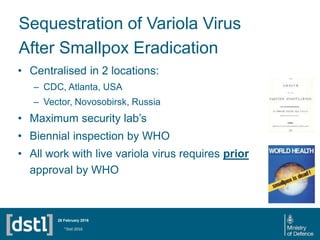 Lessons learnt from smallpox eradication and post-eradication strategy ...