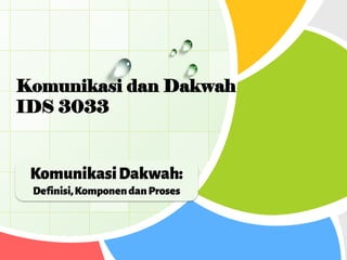 L/O/G/O 
Komunikasi dan Dakwah IDS 3033  