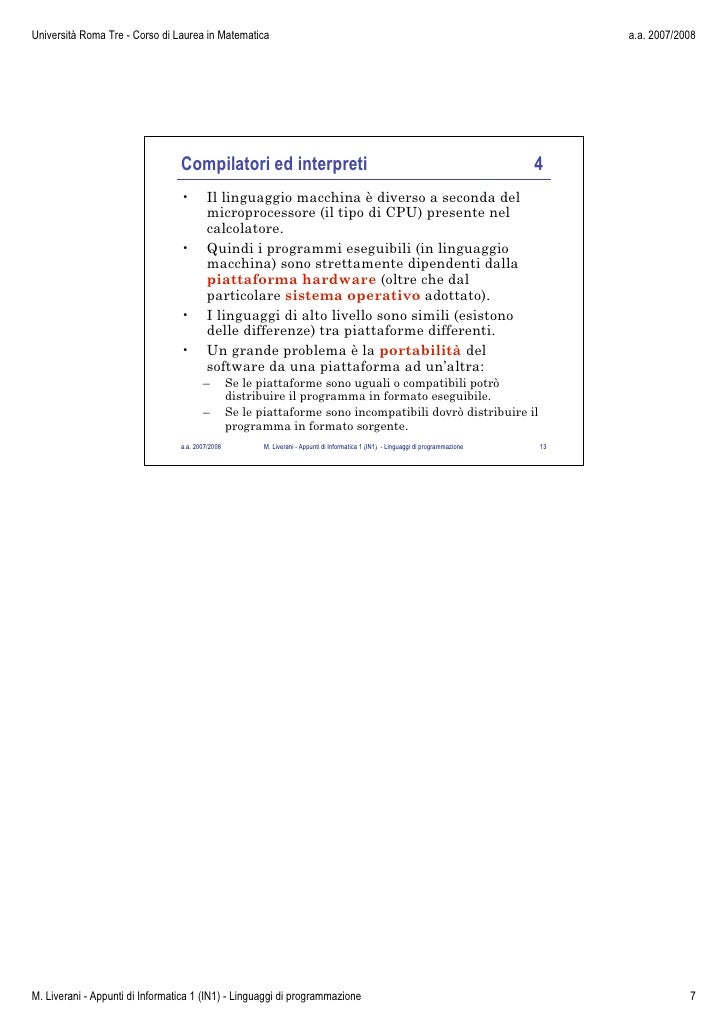 Differenza Tra Compilatore E Interprete