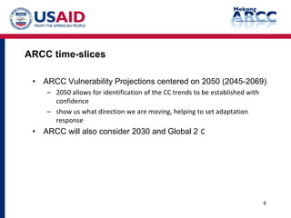 Mekong ARCC Climate Change and Hydrology Modeling Methods and Results ...